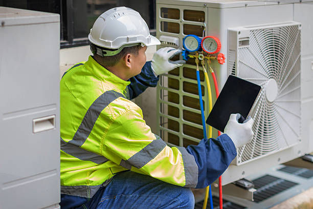 Professional Ac Installation technician working in Central Village, CT